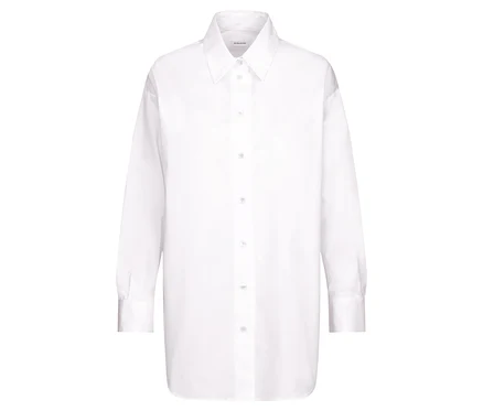 Weiße Seidensticker Oversize Longbluse
