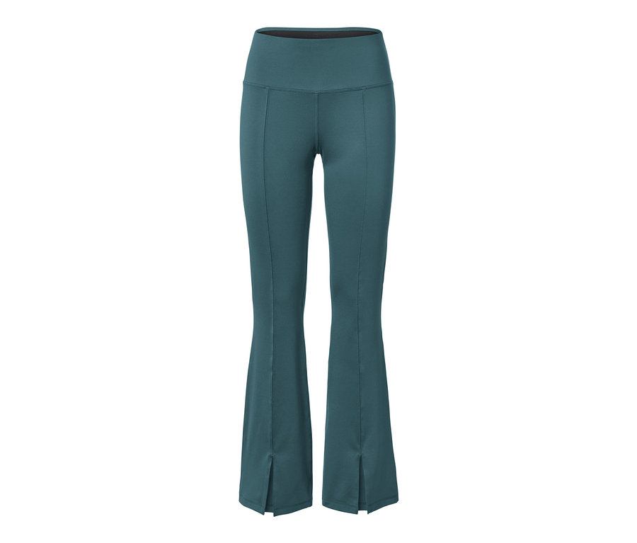 Dunkelsmaragdgrüne Bodyforming-Sporthose.