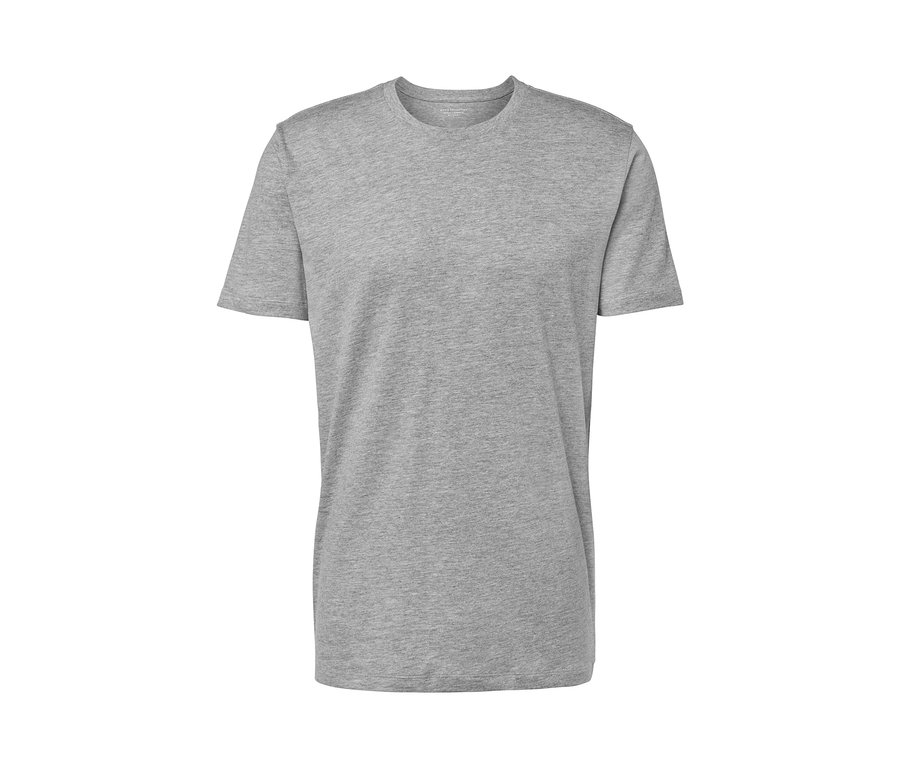 Graues T-Shirt mit Rundhalsausschnitt aus einem 3er-Set.