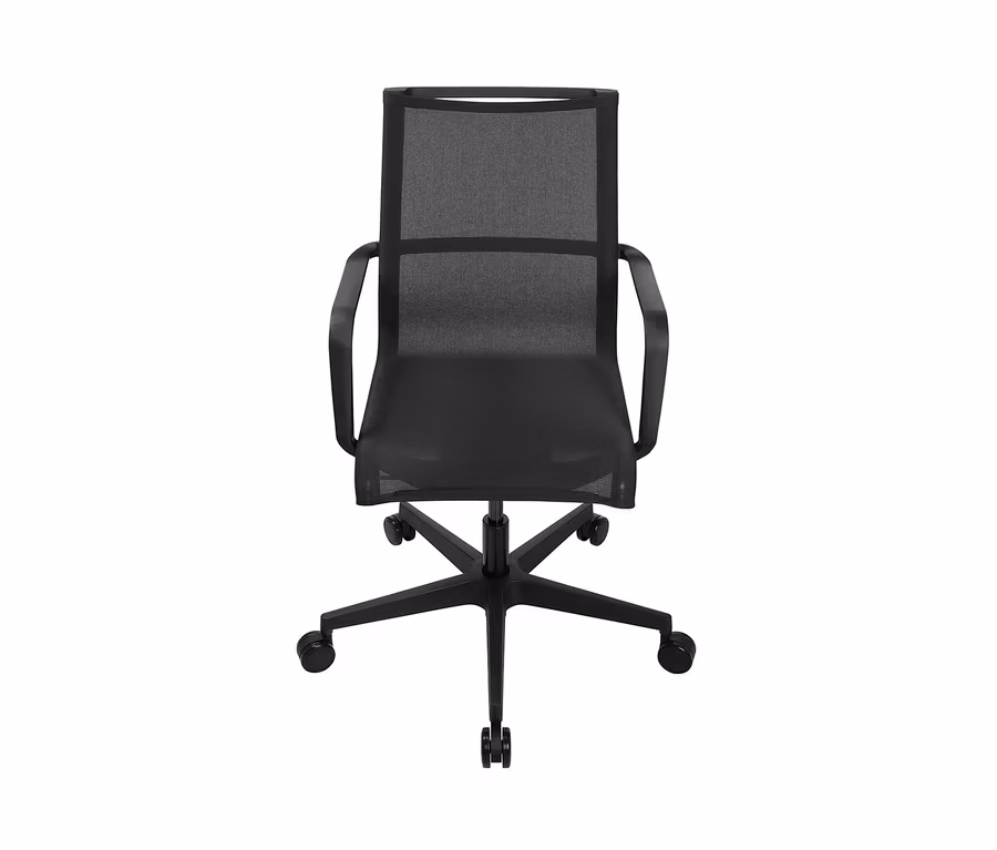 Ein Topstar Bürostuhl »SITNESS Life 40«, schwarz, vor einem weißen Hintergrund.