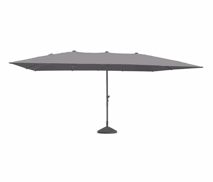 Leco Doppelsonnenschirm, 270 x 460 cm, anthrazit (exkl. Schirmständer).