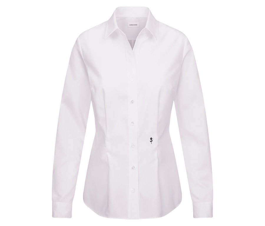 Weiße Seidensticker Bluse Slim Fit non iron