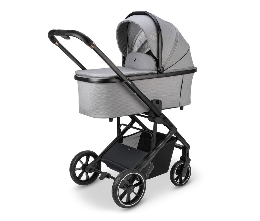 Grauer Osann Kombi-Kinderwagen Juntos.