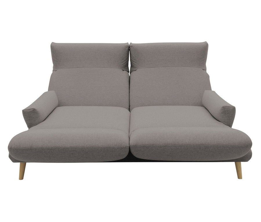 DOMO 2-Sitzer-Sofa »FuAR«, drehbar, taupe.