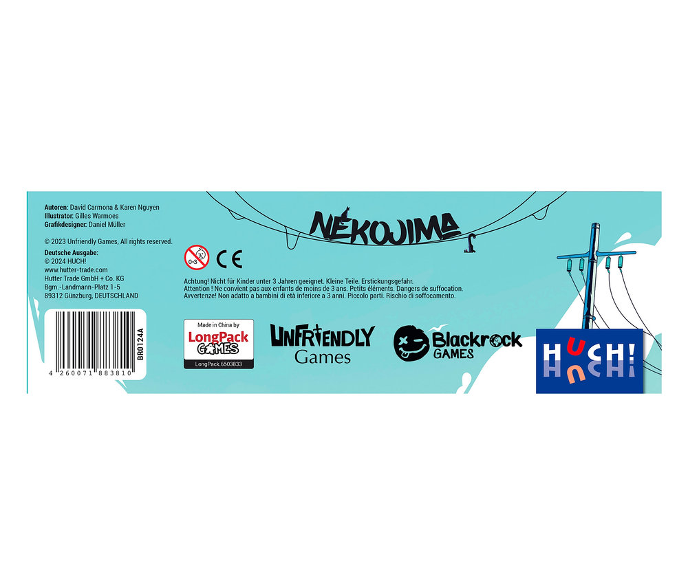 Verpackung des Spiels »Nekojima«.