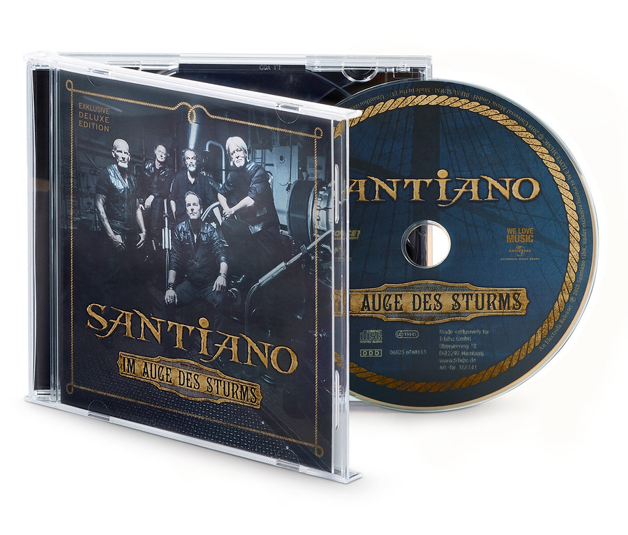 Das Cover der CD Santiano »Im Auge des Sturms« ist zu sehen.