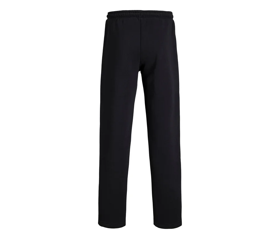 Schwarze Jack&Jones Bradley Sweatpants mit Gummibund, von hinten gezeigt.
